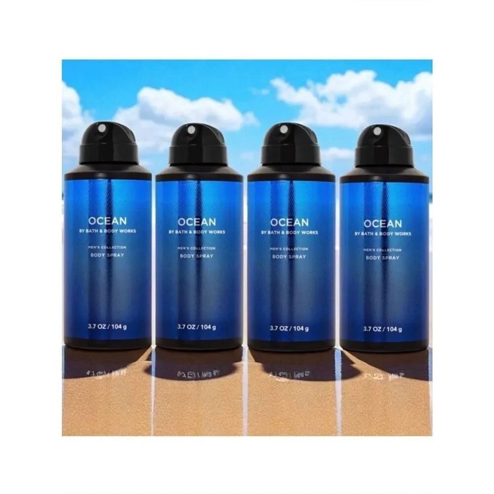 Bath & Body Works Lot of 4 OCEAN Men’s Collection Body Spray Cypress Vetiver Air